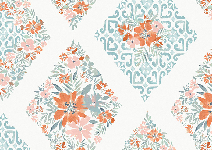 Bibury, Carrot Orange - Twist&Fit Roller Blind - Image 6